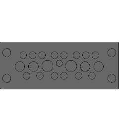 KEL-DPU 24/21 OD kabelinvoerplaat, schroef/klik, grijs
