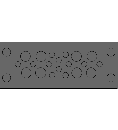 KEL-DPU 24/20 OD kabelinvoerplaat, schroef/klik, grijs