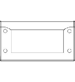 KEL-ERM 16/VARIO kabelinvoerframe, 2d, ≤8, bus, zwart