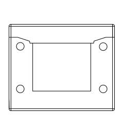 KEL-ERM B/VARIO kabelinvoerframe, 2d, ≤4, bus, zwart