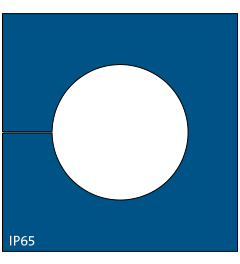 KT-BL 24 cable grommet, large, 24-25mm, blue