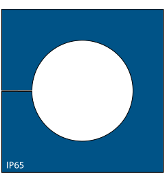 KT-BL 26 cable grommet, large, 26-27mm, blue