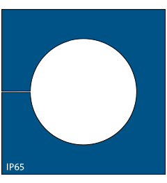 KT-BL 27 cable grommet, large, 27-28mm, blue