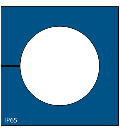 KT-BL 28 cable grommet, large, 28-29mm, blue