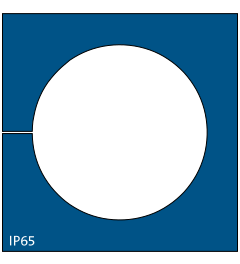 KT-BL 31 cable grommet, large, 31-32mm, blue