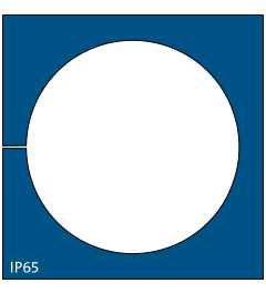 KT-BL 34 cable grommet, large, 34-35mm, blue