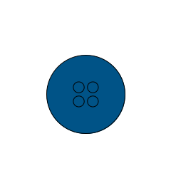 KEL-DPZ-HD 25/4 kabelinvoer rond hygiënisch, blauw