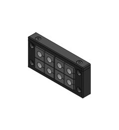 EMC-KEL-U 16/8 8/ EMC kabelinvoersysteem, 2 delen