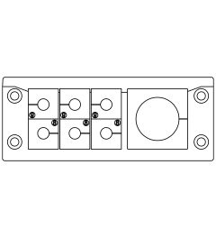 EMC-KEL-DS 24/7 EMC kabelinvoersysteem, 2 delen