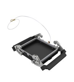 Deksel W-Type, 2 beugels, rubber, lus, 77.62