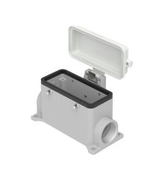 Opbouwhuis+deksel C-Type, 4 nokken, PG21, 77.27