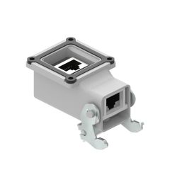 Aanbouwhuis haaks+RJ45 8P CJZ-Type, Stalen beugel, 21.21