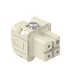 Binnenwerk Schroef 3P+A, 10A, 250V, 21.21, Female