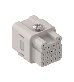 Binnenwerk krimp 21P+A, 6,5A, 50VAC/120VDC, 21.21, Female