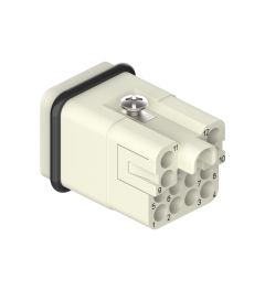 Binnenwerk Krimp 12P+A, 7.5A, 250V, 21.21, Male