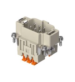 Binnenwerk SQUICH 6P+A, 16A, 500V, 44.27, Male