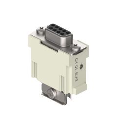 MIXO D-SUB krimp 9P, 5A, 50V, 2x kabelinvoer, Female