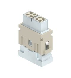 MIXO Megabit krimp 8P+A, 10A, 50V, 2x kabel, Female