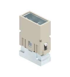 MIXO Megabit krimp 8P+A, 10A, 50V, 2x kabel, Male