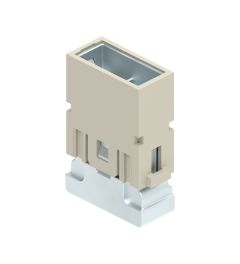 MIXO Megabit krimp 8P, 10A, 50V, 2x kabel, Male