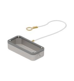 Deksel EMC, 2 nokken, rubber,oog, 49.16