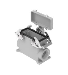 Opbouwhuis+deksel hoog V-Type, 2 beugels, M32, 77.27