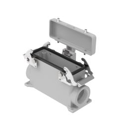 Opbouwhuis+deksel V-Type, 2 beugels, M32, 104.27