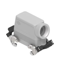 Stekkerhuis haaks hoog C-Type, 2 beugels, M32, 77.27