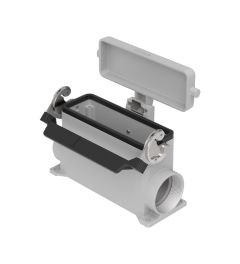 Opbouwhuis+deksel hoog C-Type, 1 beugel, 2xM40, 104.27