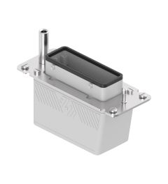 Stekkerhuis recht BIG, 4 nokken, rubber, 2xM40, 104.27