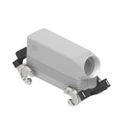 Stekkerhuis haaks C-Type, 2 beugels, M32, 104.27