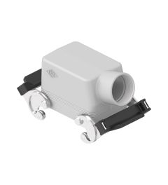 Stekkerhuis haaks C-Type, 2 beugels, M25, 66.40