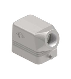 Stekkerhuis haaks 180°C, 2 nokken, M20, 44.27