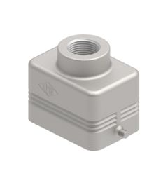 Stekkerhuis recht 180°C, 2 nokken, M20, 44.27