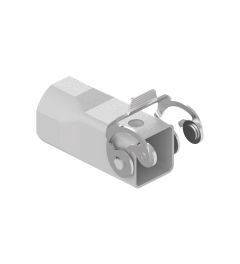 Koppelhuis recht CKA-Type, RVS beugel, M25, 21.21