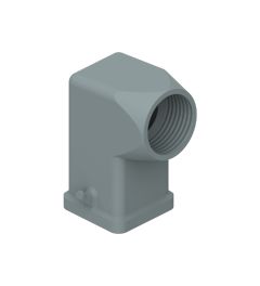 Stekkerhuis haaks CKH-Type, 2 nokken, rubber, M20, 21.21