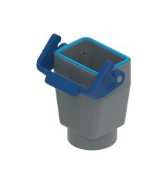 Koppelhuis recht TH-Type, 1 beugel, M32, 44.27