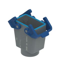 Koppelhuis recht TH-Type, 2 beugels, M32, 57.27