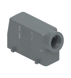 Stekkerhuis haaks T-Type, 4 nokken, M40, 104.27