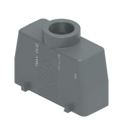 Stekkerhuis recht T-Type, 4 nokken, M32, 104.27