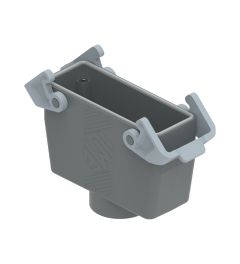 Koppelhuis recht T-Type, 2 beugels, M40, 104.27