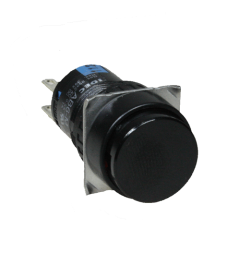 AB6M drukknop 16mm zwart