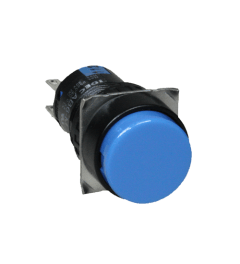 AB6M drukknop 16mm blauw