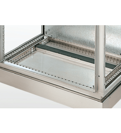 Bodemplaat 3 delig met foamsluiting B.100mm D.800mm AISI304L