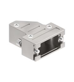 Stekkerhuis haaks voor 9P D-SUB, UNC 4-40 schroefbev.