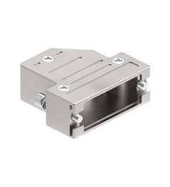 Stekkerhuis haaks voor 15P D-SUB, UNC 4-40 schroefbev.