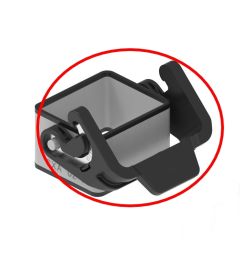 Reserve beugel voor MIXO TWO behuizing, zwart