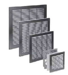 Filter unit 327mm 327mm ABS met AISI304L afwerking, IP54