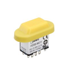 HE6B Enabling Switch DPDT geel