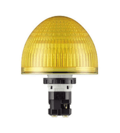HW led signaallamp 22mm dome 66mm geel
